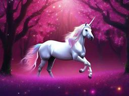 Sparkle Glitter Unicorn Wallpaper  