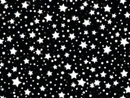 White Sparkles Black Background  