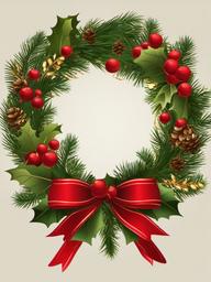 Christmas Wreath  clipart