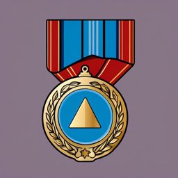 Medal icon - Medal icon for honor and recognition,  color clipart, vector art