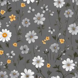 Grey Background Wallpaper - grey background with flowers  