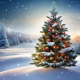 Christmas Background Wallpaper - christmas tree snow background  