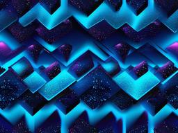 Neon Blue Glitter Background  