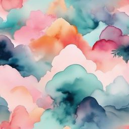 Aesthetic Wallpaper - Pastel Watercolor Art in Soft Hues wallpaper splash art, vibrant colors, intricate patterns