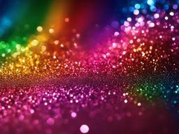 Rainbow Glitter Background Hd  