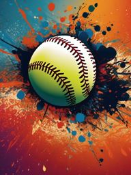 Softball Wallpaper - Softball Game in Action  intricate patterns, splash art, wallpaper art