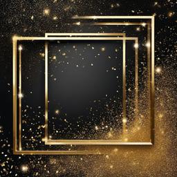 Glitter background - gold glitter frame transparent background  