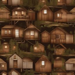 Brown Background - Rustic Cabin by the Lake  wallpaper style, intricate details, patterns, splash art, light colors