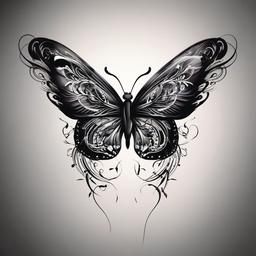 heartbeat butterfly tattoo  