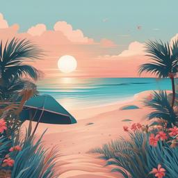 Beach background - cute aesthetic wallpapers beach  