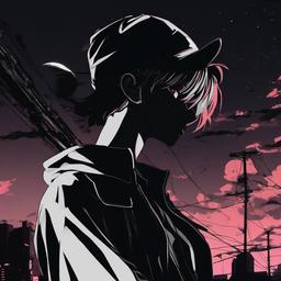 Anime Black Wallpaper Aesthetic  ,desktop background wallpaper