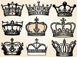 Crown Clipart, Regal crowns fit for royalty. 