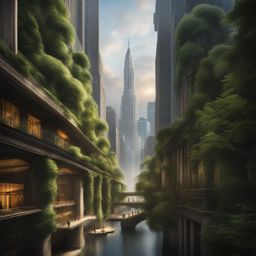 metropolis under nature's benevolent watch 