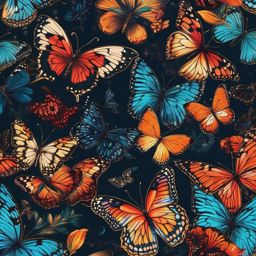 Butterfly Aesthetic Wallpaper Elegance and Whimsy of Butterfly Art wallpaper splash art, vibrant colors, intricate patterns