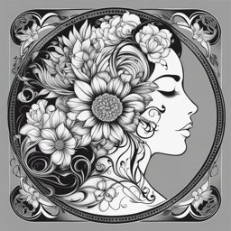 mental health tattoos black and white design 