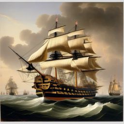  3rd  Rate Warship in the 18th Century British Navy