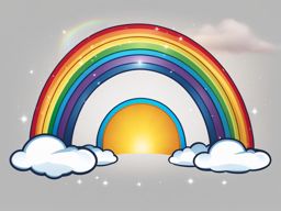 rainbow clipart - arching across the heavens after a rain. 