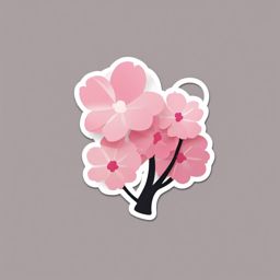 Cherry Blossom Petals Falling Emoji Sticker - Gentle petals drifting in the breeze, , sticker vector art, minimalist design