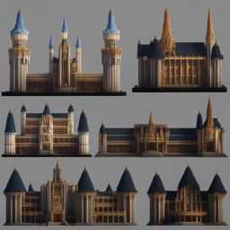 giant castle with towering spires and grand halls - minecraft house design ideas minecraft block style