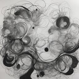 drawing of soul  minimal rough scribbles,doodles,black and white