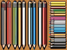 Pencil Clipart, Sharp and ready-to-write pencils. 