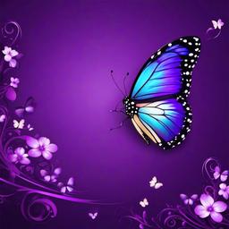 Purple Background Wallpaper - butterfly background purple  