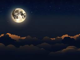 Night Sky With Moon Wallpaper  ,desktop background wallpaper