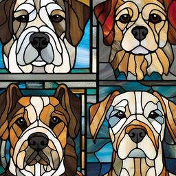 Stained Glass Pets - Celebrate the companionship of pets with stained glass art, featuring colorful designs inspired by dogs, cats, and other beloved animals.  