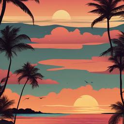 Beach background - sunset beach background aesthetic  