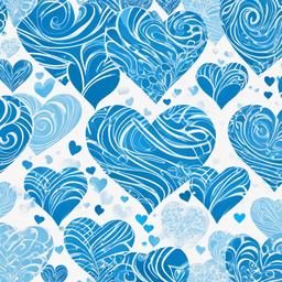 Heart Background Wallpaper - blue heart with white background  