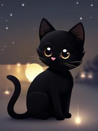 black cute cat wallpaper  ,mobile iphone background wallpaper