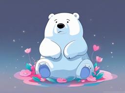 cute ice bear wallpaper  ,desktop background wallpaper