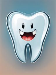 tooth clipart - a gleaming, pristine tooth, a symbol of oral health and hygiene 