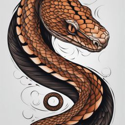 Copperhead tattoo, Tattoos inspired by the venomous copperhead snake. colors, tattoo patterns, clean white background