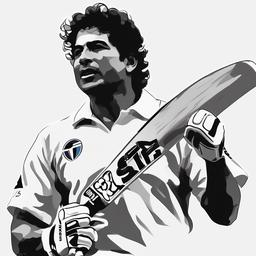 sketch of sachin tendulkar  minimal rough sketch scribbles,doodles,black and white