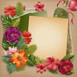 Pictures clipart - scrapbook with photographs and decorations  