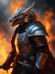 dragonborn cleric,drakar flameforge,healing wounded soldiers,a battlefield of smoke and chaos hyperrealistic, intricately detailed, color depth,splash art, concept art, mid shot, sharp focus, dramatic, 2/3 face angle, side light, colorful background