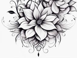 Floral tattoo arm, Elegant and artistic flower tattoos designed for the arm. colors, tattoo patterns, clean white background