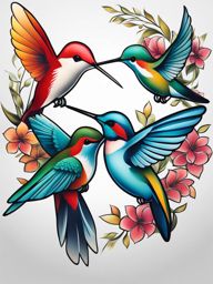 hummingbird tattoo concepts, representing joy, freedom, and resilience. 