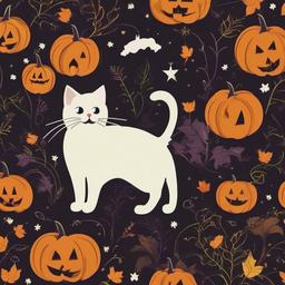 Cat Background Wallpaper - spooky cat background  