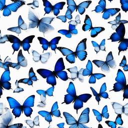 Butterfly Background Wallpaper - white background with blue butterflies  