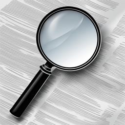 magnifying glass clipart - a magnifying glass zooming in on details 