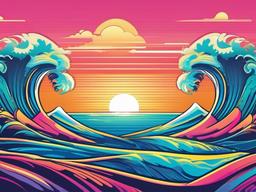 Summer Waves Wallpaper  background