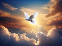 Heaven Background With Dove Hd  