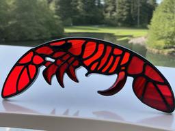 Stained Glass Lobster - Lobster with large claws  