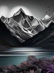 Mountain Wallpaper - Majestic Himalayan Mountain Peaks  intricate patterns, splash art, wallpaper art