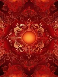 Fiery Crimson Twilight Red Background intricate details, patterns, wallpaper photo