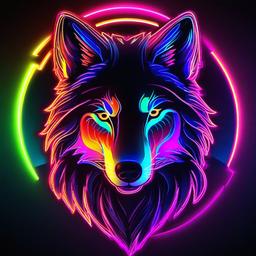 Neon Background Wallpaper - neon wolf backgrounds  