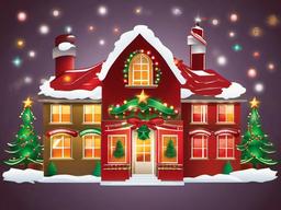 Christmas Pictures clipart - Christmas lights display  vector clipart