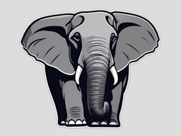 World Elephant Day sticker- Elephant Conservation Efforts, , sticker vector art, minimalist design
